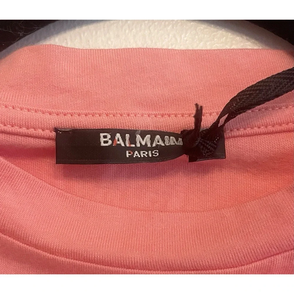 Balmain Girls Logo T-shirt‎ - Size 10A NWT (Rea